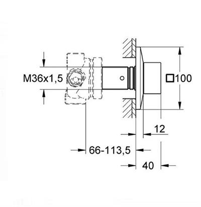 Grohe 19798000 Allure Brilliant 5 Yollu Yön Değiştirici Krom