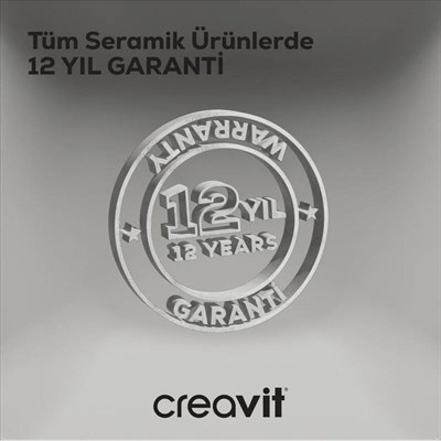 Creavit LP040  Loop Kare Çanak Lavabo 40 cm Selçuklu Rölyef Uygulamalı