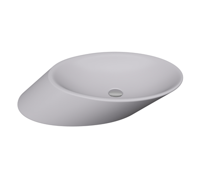 Bocchi 1013-006-0125 Vessel Yatay Çanak Lavabo 72 cm Mat Gri