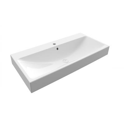 Bocchi Scala Tezgah Üstü Lavabo 100 Cm P. Beyaz 1079-001-0126