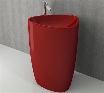 Bocchi 1075-019-0125 Etna Monoblok Lavabo Kırmızı 