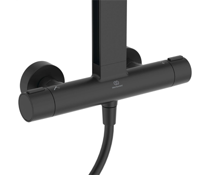 İdeal Standard BD583XG Ceratherm Alu+ Termostatik Duş Sistemi-Silk Black