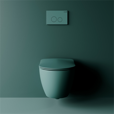 Creavit Free Rim-Off Asma Kanalsız Klozet Nil Yeşili FE322 + Yavaş Kapanır Kapak