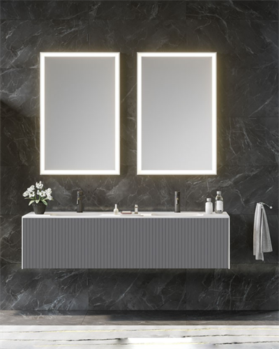 Orka Cube 160 CM Banyo Dolabı Takımı Mat Gri