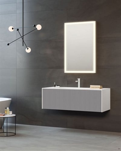 Orka Cube 80 CM Banyo Dolabı Takımı Mat Gri