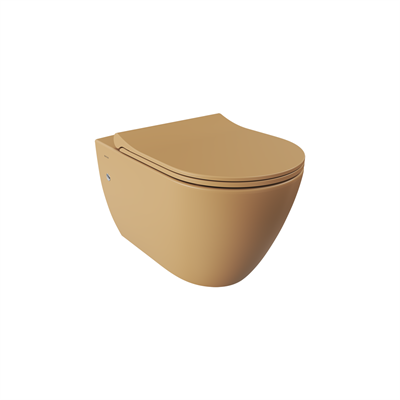 Bocchi 1295-011-0128 Venezia Rimless Asma Klozet ve Kapağı Mat Kaşmir