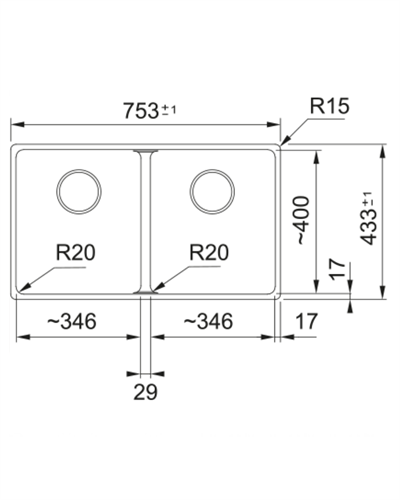 Franke Maris MRG 120-35-35 Tezgah altı Oyster Granit Evye