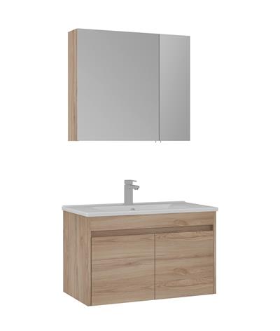 Orka Side 85 CM Kapaklı Banyo Dolabı Takım Legnano