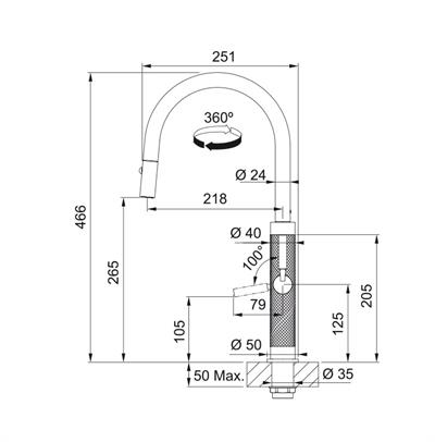 Franke 115.0711.558 Mythos Masterpiece Gold Mutfak Bataryası