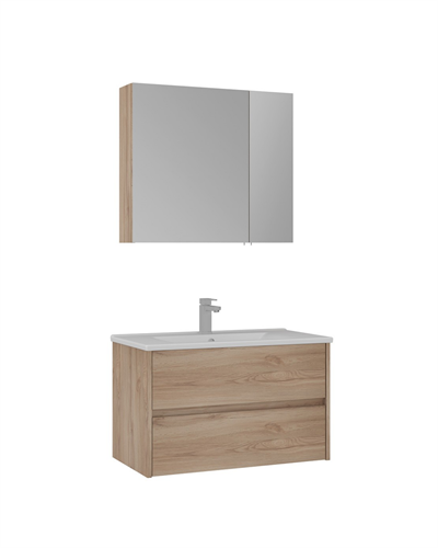 Orka Side 85 CM Çekmeceli Banyo Dolabı Takım Legnano