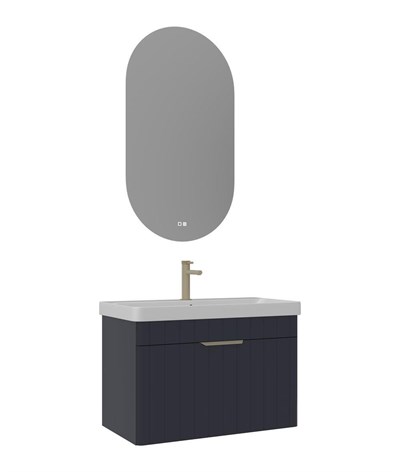 Orka Procida 80 cm Banyo Dolabı Takımı Mat Lacivert