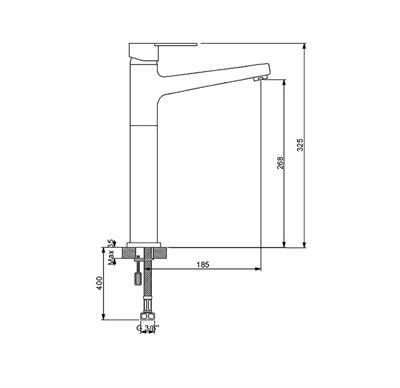 Newarc 832001  Premium Çanak Tipi Lavabo Bataryası