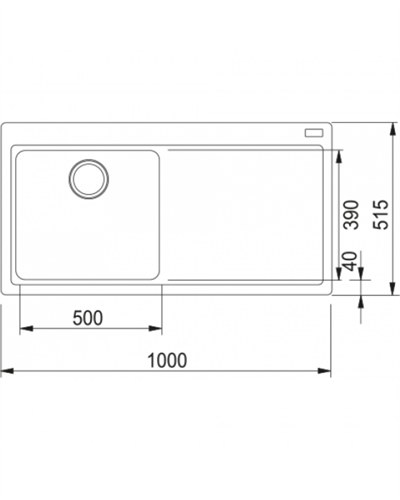 Franke Mythos MTG 611-100 Sağ Damlalıklı Granit Evye Bianco