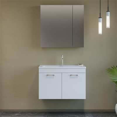 Orka Bafa 80 Cm Banyo Dolabı Takım  Beyaz