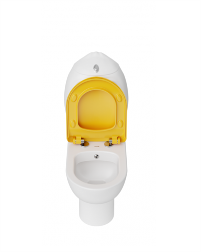 CREAVİT Ducky Duvara Dayalı Çocuk Klozet, Rezervuar Ve Kapak DC360
