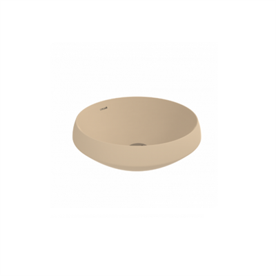 Creavit DE045 Deep Tezgah Üzeri Lavabo Ø45 cm Mat Cappuccino