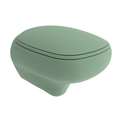 Bocchi 1166-033-0128 Fenice Rimless Asma Klozet Ve Kapak  Mat Mint Yeşil