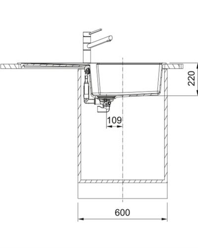 FRANKE Urban UBG 611-100 Oyster Tezgahüstü Evye