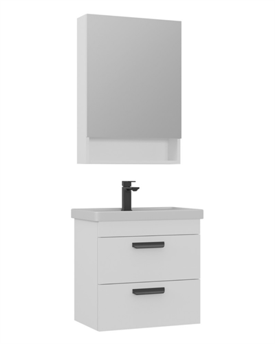Orka Nova 60 CM Banyo Dolabı Takım Parlak Beyaz