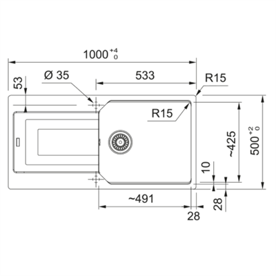 Franke Urban Ubg 611-100 Tek Gözlü Grani̇t Evi̇ye Ve Active Plus Doccia 2.0 Armatür