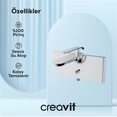 Creavit BL2511-B  BLOOM BEYAZ BANYO BATARYASI