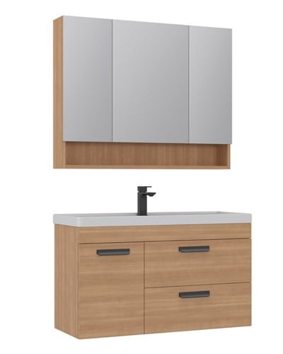 Orka Nova 100 CM Banyo Dolabı Takım Morgana Kiraz