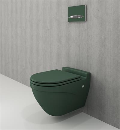Bocchi Taormina Arch Asma Klozet ve Kapağı Mat Yeşil 1012-027-0128