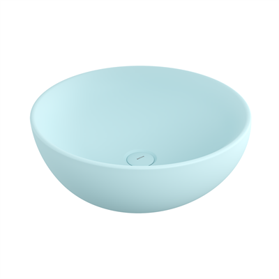 BOCCHİ 1119-029-0125 Venezia Çanak Lavabo 45 cm Mat Buz Mavisi