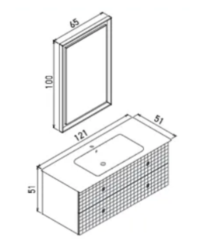 Orka Lipari 120 cm Banyo Dolabı Takımı Antrasit