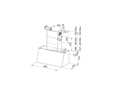 FRANKE Classicline FCO 70 PW/G Krem Davlumbaz 321.0697.173