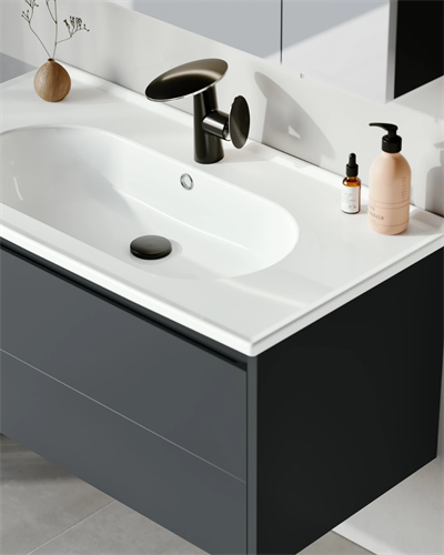 Orka Likya 65 CM Banyo Dolabı Takımı Mat Antrasit