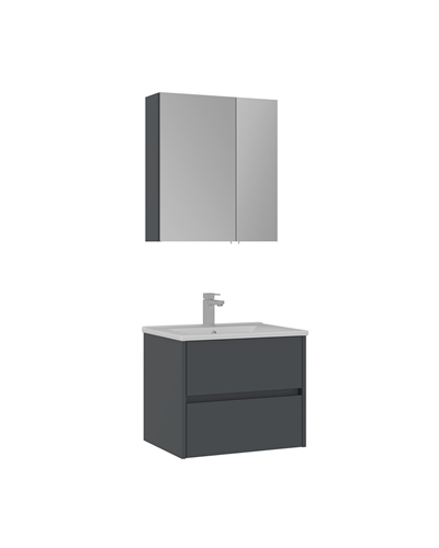 Orka Side 65 CM Çekmeceli Banyo Dolabı Takım Mat Antrasit