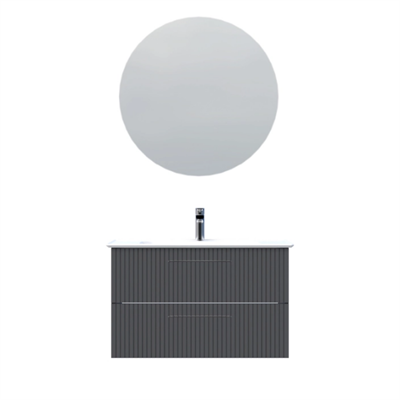 Creavit E10 Lake İki Çekmeceli  Erine Lavabolu Banyo Takımı 85 cm