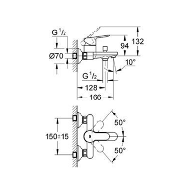 Grohe BauEdge Banyo Bataryası-23605000