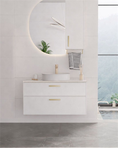 Orka Salerno 95 cm Banyo Dolabı Mat Beyaz