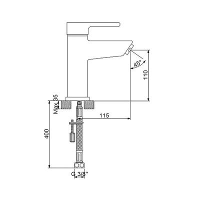 Newarc 832521 Premium Lavabo Bataryası