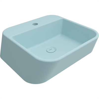 Bocchi 1074-029-0126 Firenze Batarya Banklı Lavabo Mat Buz Mavisi
