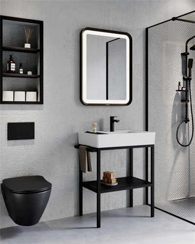 Creavit Arya Lavabo Dolabı 70 cm Siyah