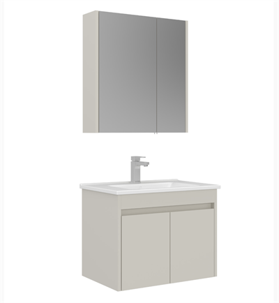 Orka Arno Kapaklı 65 cm Banyo Dolabı Takımı Parlak Kaşmir