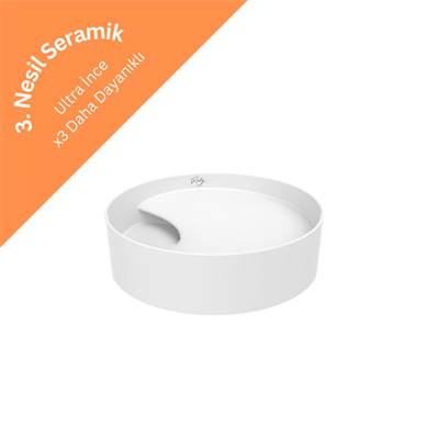 Creavit RB141 Ruby Tezgah Üzeri Lavabo Ø40 cm