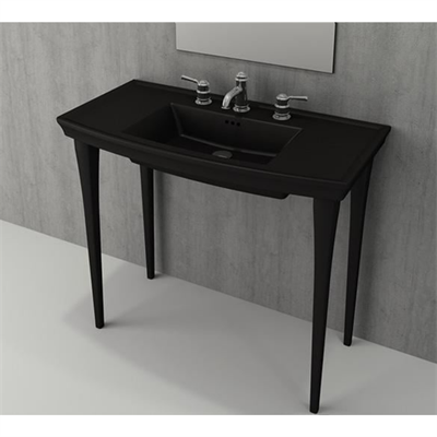 Bocchi Lavita Lavabo ve Ayak 100 cm Mat Siyah