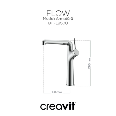 CREAVİT Flow Mutfak Bataryası Armatürü FL8500