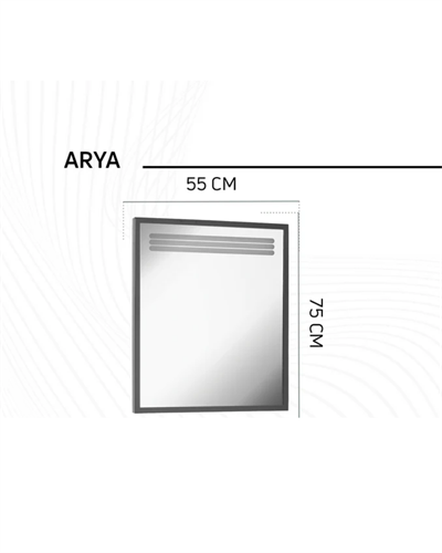 Creavit Ayna Arya - Siyah (750x649 mm) AR065-A.SS