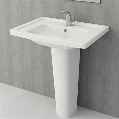 Bocchi Lavita Lavabo 60 cm Mat Beyaz