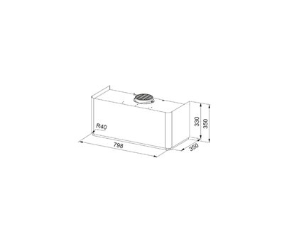 FRANKE Mythos Masterpiece FMY W BK M/GD 80 KL Matt Black+Gold Davlumbaz 335.0729.962