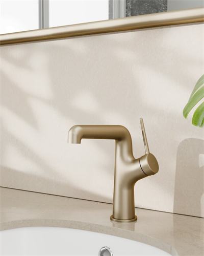 Flow Lavabo Armatürü Brush Gold FL1500BG