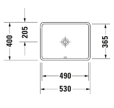Duravit 0305490000 Strack 3 Tezgah Altı Lavabo 49 cm