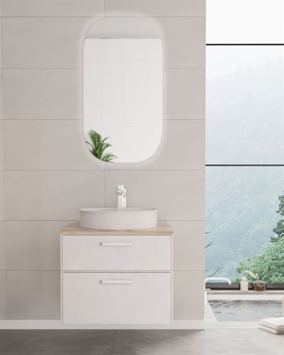 Orka Salerno 60 cm Banyo Dolabı Takım Mat Beyaz