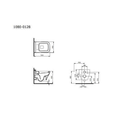 Bocchi 1080-019-0128 Scala Asma Klozet ve Kapağı Kırmızı