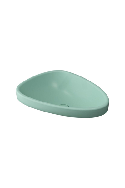 Bocchi 1112-033-0125 Etna Tezgah Üstü Lavabo 58 Cm Mat Mint Yeşil